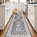 HEBE Boho Kitchen Mats for Floor 24''x96'', Non Slip Washable Runner Rug | by HEBE