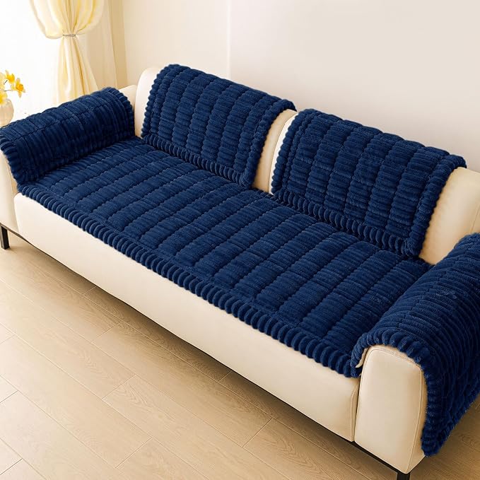 Couch Cover for Dogs, Washable Non Slip Plush Flannel Sofa Protector | Thick - Image 9