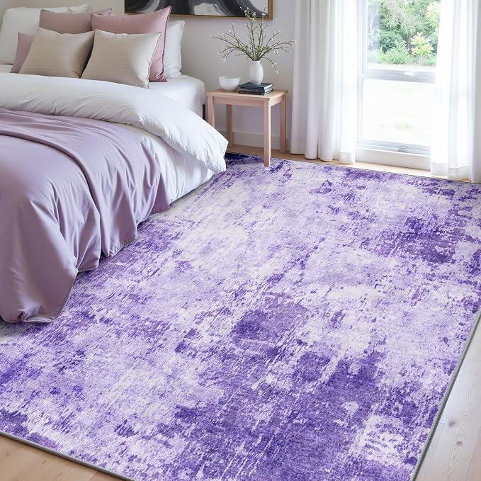RELEANY Washable 5'x8' Abstract Area Rug - Image 2