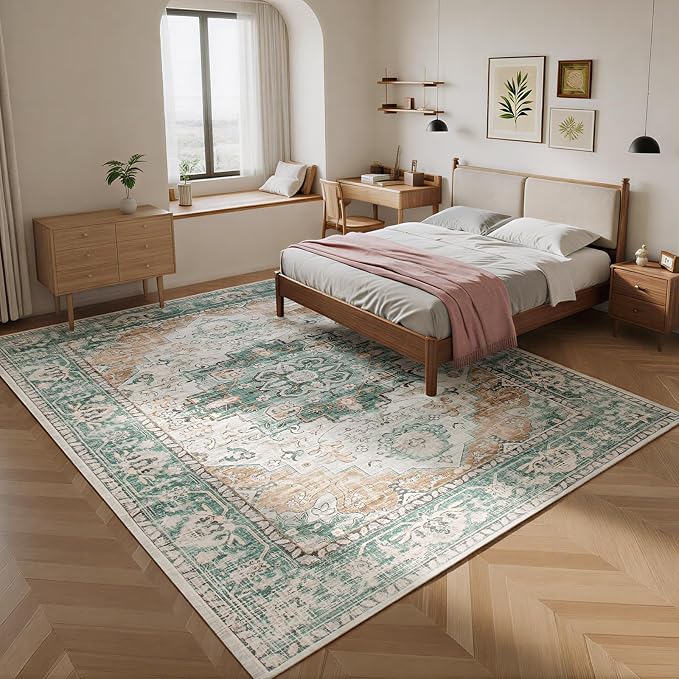 8x10 Moroccan Retro Washable Area Rugs - Image 8