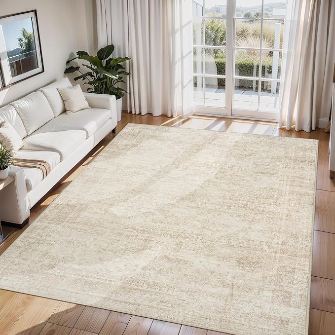 Aelenmu 6x9 Area Rugs for Living Room Washable Bedroom Dining Room Beige | by Aelenmu