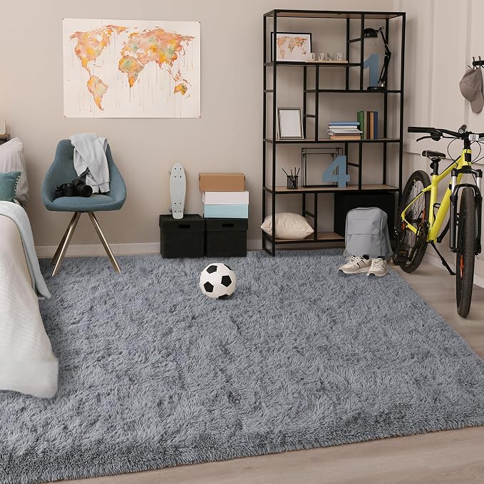 Chicrug Soft Area Rugs for Bedroom Living Room Plush Fluffy Rug 5x8 | Shag - Image 5