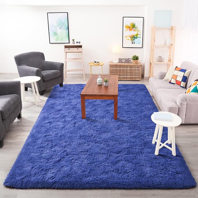 Chicrug Soft Area Rugs for Bedroom Living Room Plush Fluffy Rug 4x6 | Shag - Image 4