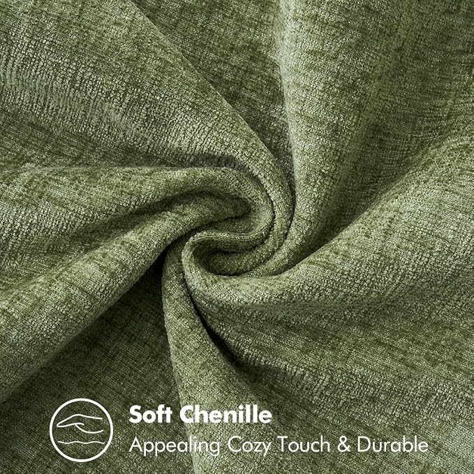 MIULEE Decorative Couch Throw Pillow Covers 18x18 Inch Sage Green 2 Pack | - Image 3