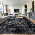 Pionblank Large Area Rug for Living Room 10x14, Fluffy Shag Rug, Dark Grey | by PIONBLANK
