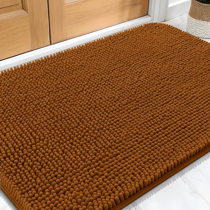 OLANLY Dog Door Mat for Muddy Paws 30x20, Super Absorbent Chenille Mud Mat | by OLANLY