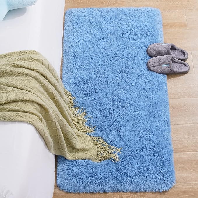 Chicrug Soft Runner Rug for Bedroom Living Room Plush Fluffy Rug 2x4 | Shag - Image 3