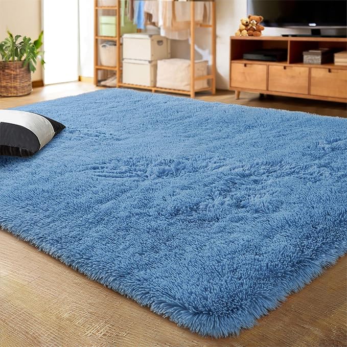 LOCHAS Area Rugs Fluffy Living Room Carpets by LOCHAS