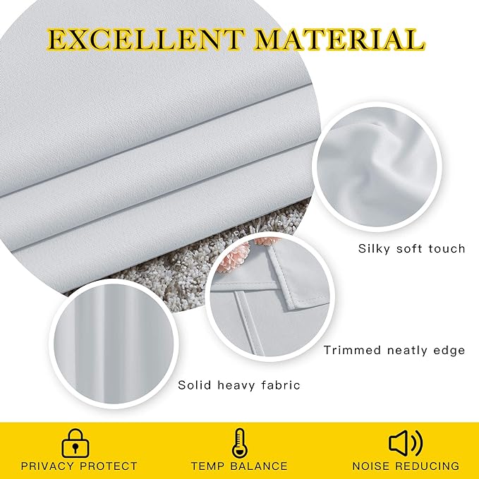 NICETOWN Room Darkening Curtains - Image 4