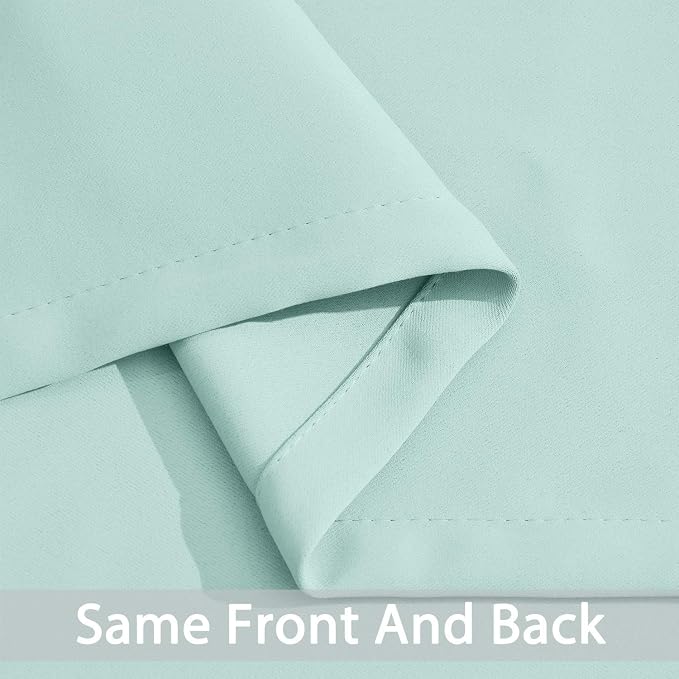 Yakamok Room Darkening Curtains 52x54 inch Length Aqua-Living Room | 2 panels - Image 6
