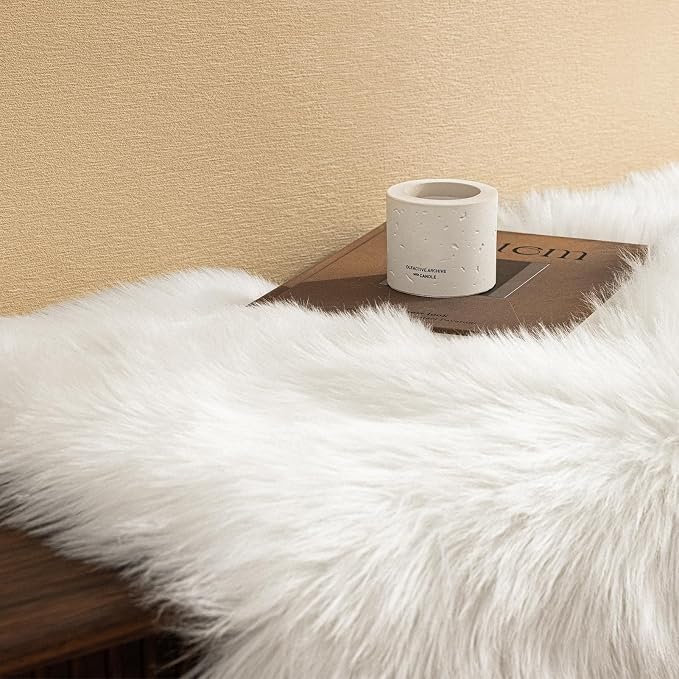Ashler Faux Fur Rug, 2 x 6 Ft, Machine Washable | Fluffy Sheepskin, Fuzzy Ultra - Image 3