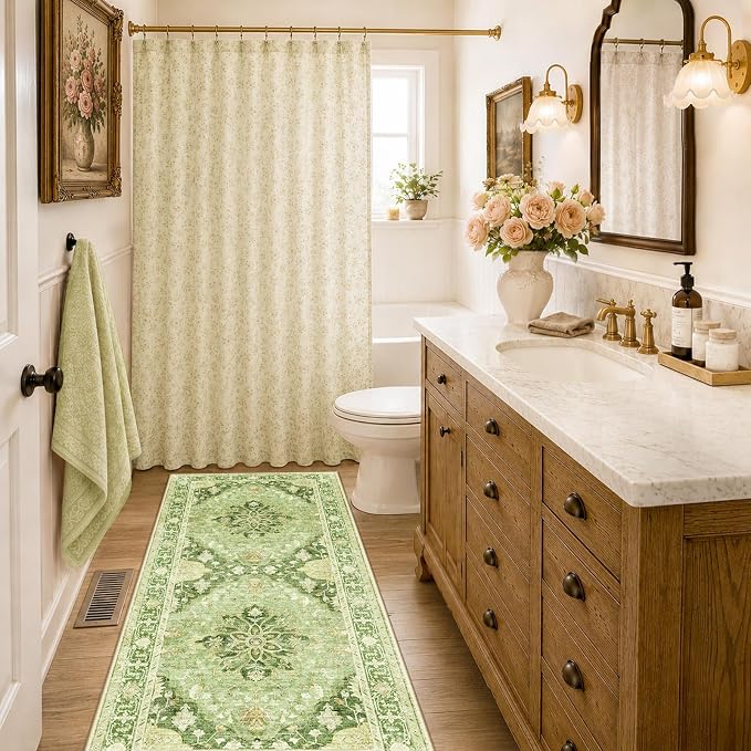 RELEANY Washable Area Rug, Runner 2'x6', Water Repellent, Pet Friendly - Image 2