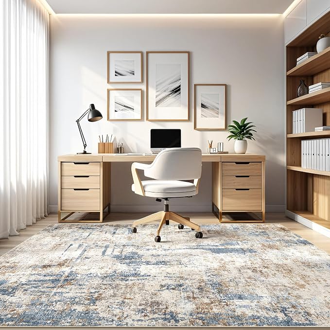LOONGRUG 10x14 Area Rugs Washable Large Neutral Modern Living Room Rug | - Image 8