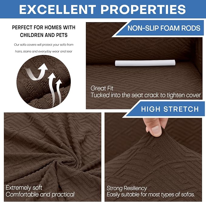 XINEAGE 2026 New Stretch Armchair Covers 1 Piece Chair Slipcovers Chair - Image 5