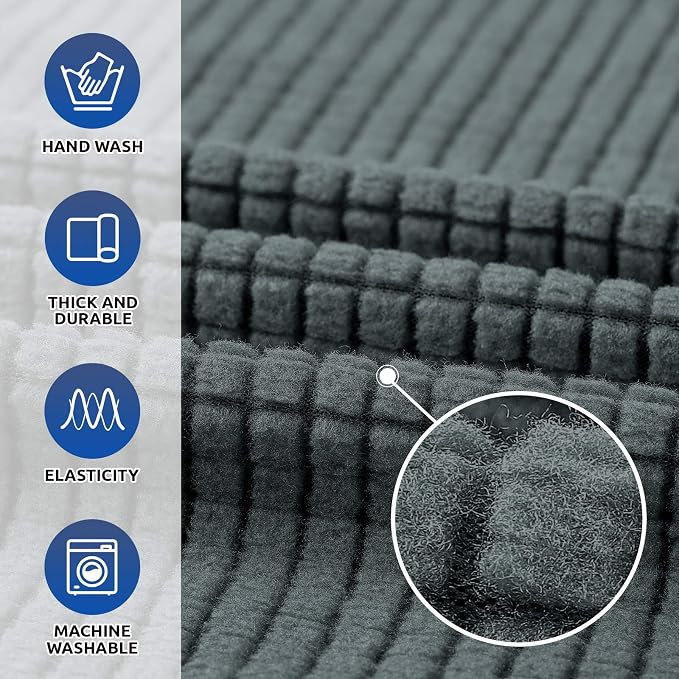 Stretch Oversized Couch Covers for Sofa Slipcover, Soft Jacquard Non-Slip - Image 3