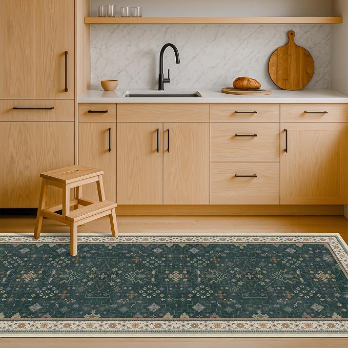Dark Green 2x6 Kitchen Rug - Image 8