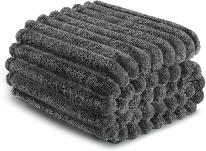 Exclusivo Mezcla Striped Twin Size Fleece Blanket - Image 8