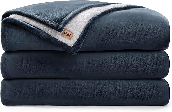UGG Nita King Blanket, Reversible Plush Fleece, UGG Fluff Plush Face, Smooth by Unknown