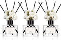 WEALD TRIBE Real Flower Reed Diffuser Set of 3 for Bathroom Shelf Decor, Sticks Diffuser with Essential Oils Included | Lavender & Eucalyptus,Jasmine & Lily,Sandalwood Rose Scent(1.7 fl oz/Pack)