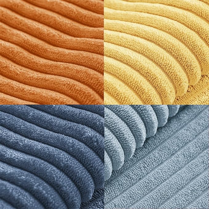 MIULEE Summer Yellow Blue Decorative Throw Pillow Covers 18x18 Inch Set of 4 - Image 6