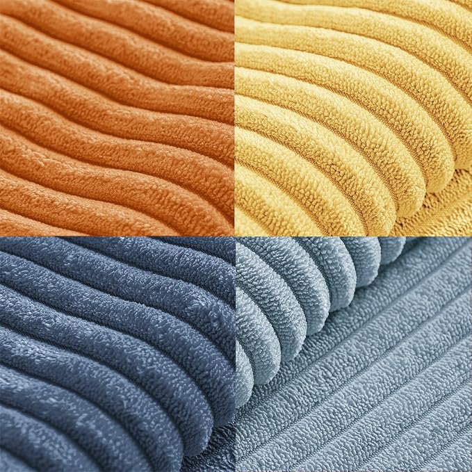 MIULEE Summer Yellow Blue Decorative Throw Pillow Covers 20x20 Inch Set of 4 - Image 6
