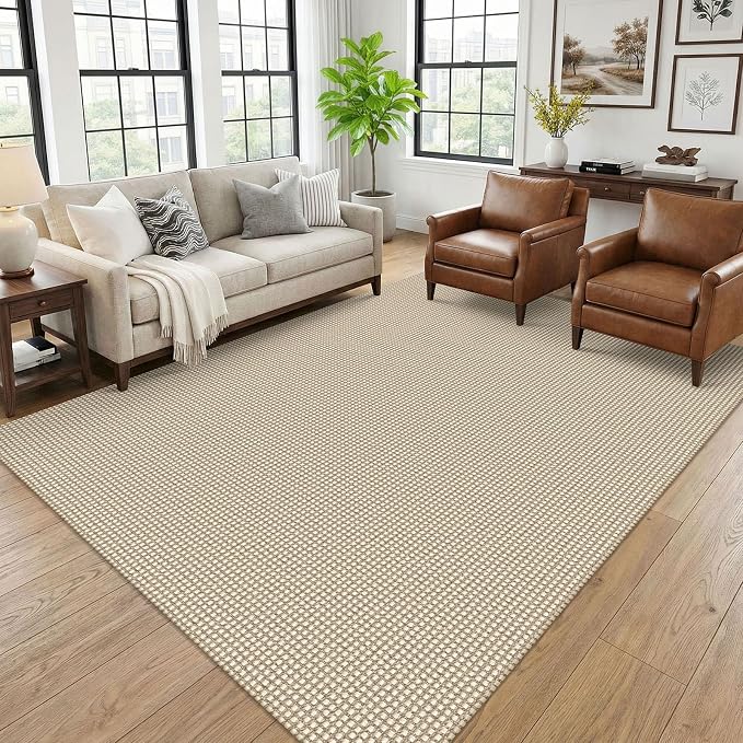 KOZYFLY 6x9 Dining Room Rugs, Washable Area Rug by KOZYFLY
