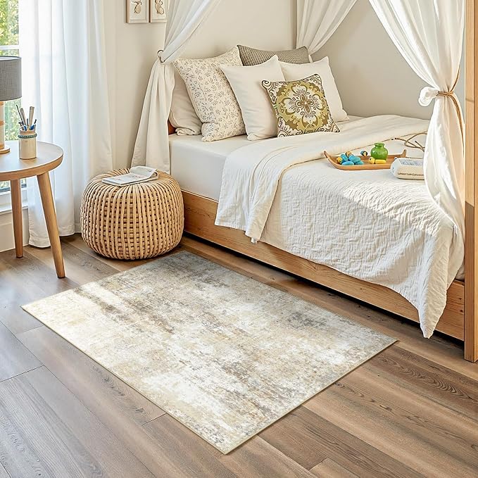 RELEANY Washable 3'x5' Abstract Area Rug - Image 3