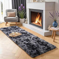 Super Soft Runner Rugs for Hallway 2' x 6', Abstract Grey Bedroom Rugs | Plush by PAGISOFE