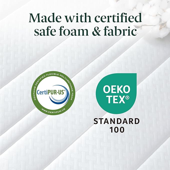 ZINUS 12 Inch Foam and Spring Hybrid Mattress [New Version], Queen, Fiberglass Free, Medium Firmness, Durable Support, Certified Safe Foams & Fabric, Mattress in A Box