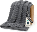 Bedsure Soft Throw Blanket for Couch Decor Gifts Frost Gray 50"x60" | Birthday by Unknown