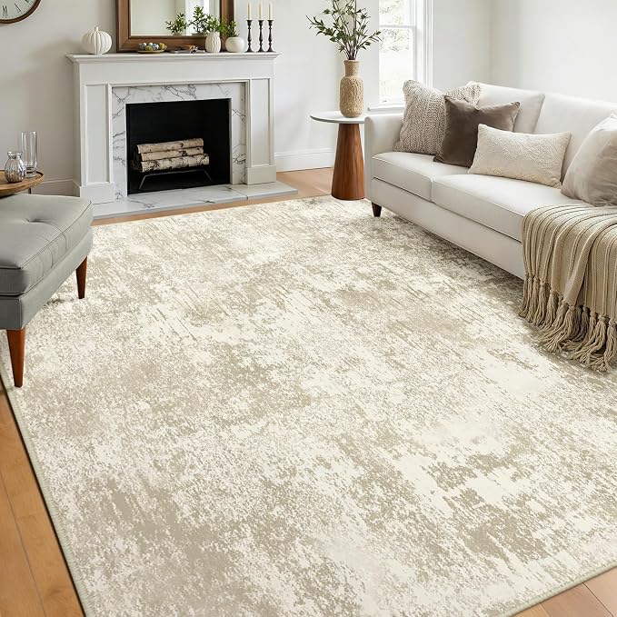 RELEANY Washable 8'x10' Abstract Area Rug by RELEANY