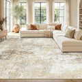 RELEANY Washable 10'x14' Abstract Area Rug by RELEANY
