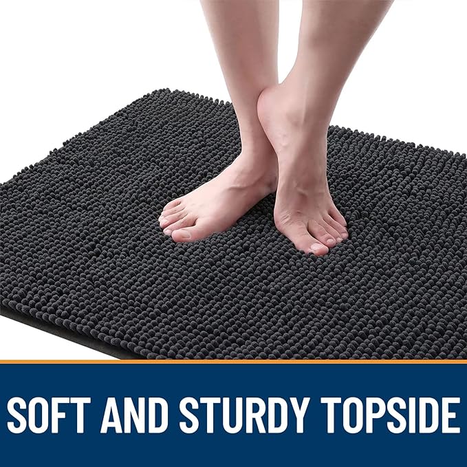 OLANLY Dog Door Mat for Muddy Paws 40x32, Super Absorbent Chenille Mud Mat | - Image 4