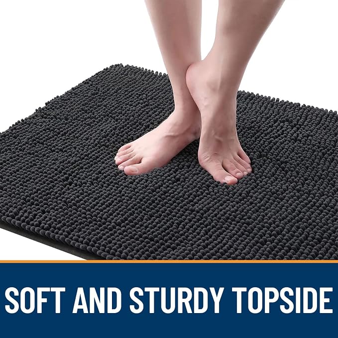 OLANLY Dog Door Mat for Muddy Paws 70x46, Super Absorbent Chenille Mud Mat | - Image 4