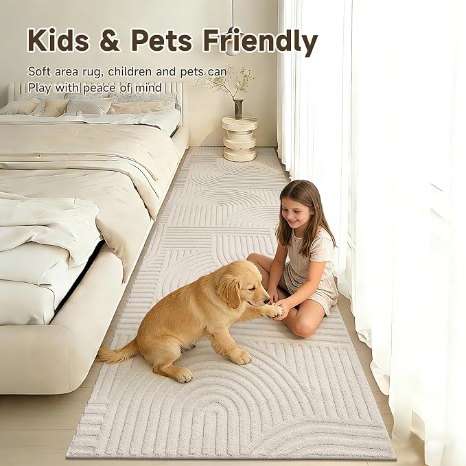 Pauwer 3x10 Area Rugs for Living Room, Modern Non Slip Washable Rug, Soft Fluffy - Image 6