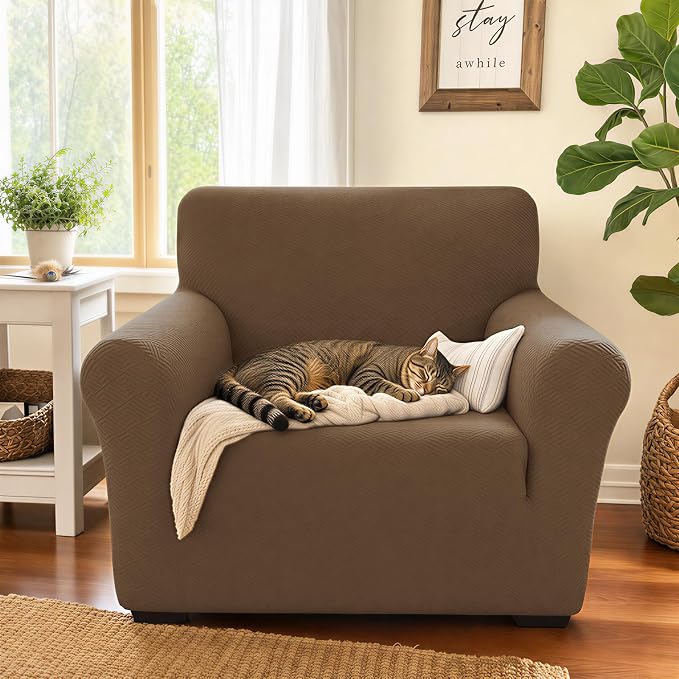 XINEAGE New Stretch Armchair Covers 1 Piece Chair Slipcovers Chair Protector - Image 3