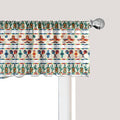 Ambesonne Mexican Window Valance Pack of 2, Latin American Cultural Native Borders Indigenous Saguaro Sombrero Tequila Bottle, Rod Pocket Curtain Valances for Kitchen Bedroom, 54" X 12", Jade Green