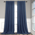 Pitalk Navy Extra Long Curtains 120 Length by Pitalk