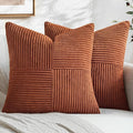 MIULEE Fall Rust Boho Decorative Throw Pillow Covers by MIULEE