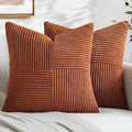 MIULEE Fall Rust Boho Decorative Throw Pillow Covers by MIULEE