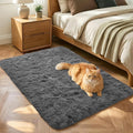 3x5 Dark Grey Fluffy Soft Area Rug Non-Slip by ModernHomeDecor