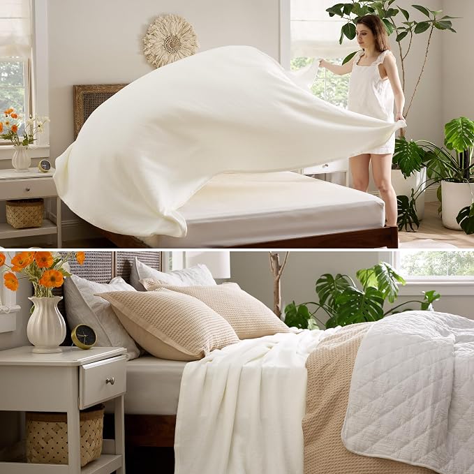 Bedsure GentleSoft 100% Cotton Blanket King Size - Image 4