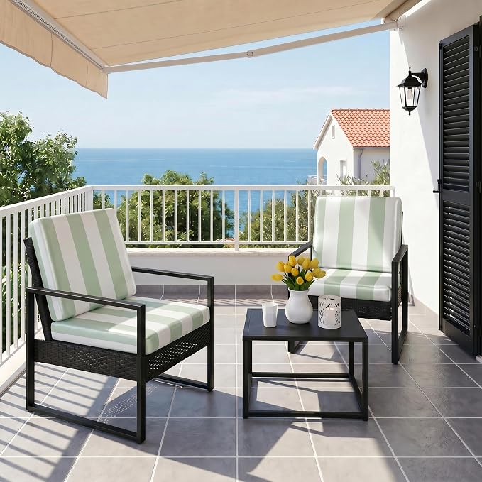 CALBODE 8 Pcs Outdoor Seat Cushion Covers - Image 7