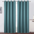 Sea Teal Thermal Blackout Curtains/52 x 84 Inch/Set of 2 Panels Room Darkening by Lemomo