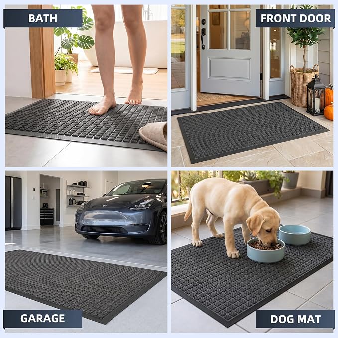 Front Door Mat Outside Entrance, Heavy Duty Waterproof Doormat | 31.5"x20" - Image 6