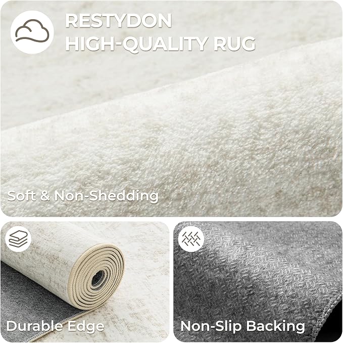 2x6 Runner Rug Non Slip, Washable Hallway Runner Rug, Nursery Room, Soft Runner - Image 7