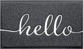 Black Door Mat Welcome Mats Outdoor Indoor Doormat by CozyBounty