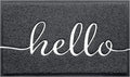 Black Door Mat Welcome Mats Outdoor Indoor Doormat by CozyBounty