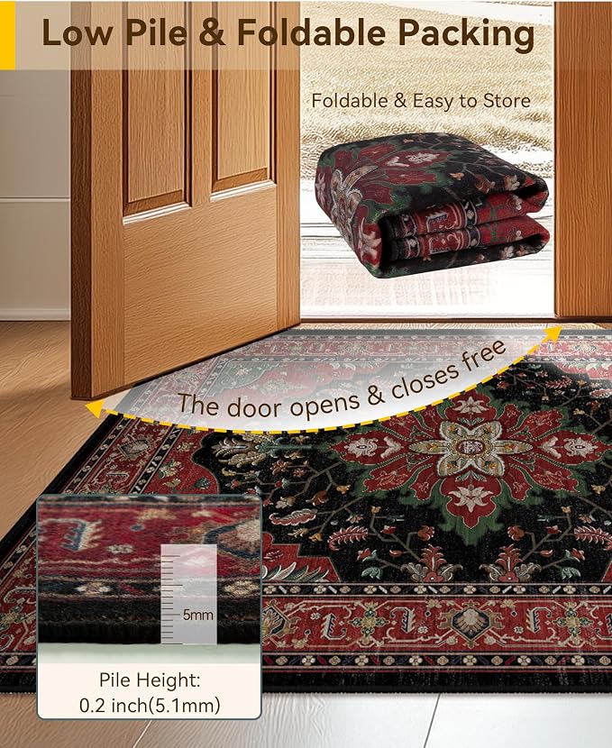 RELEANY Washable Area Rug, Large 10'x14', Water Repellent, Pet Friendly - Image 4