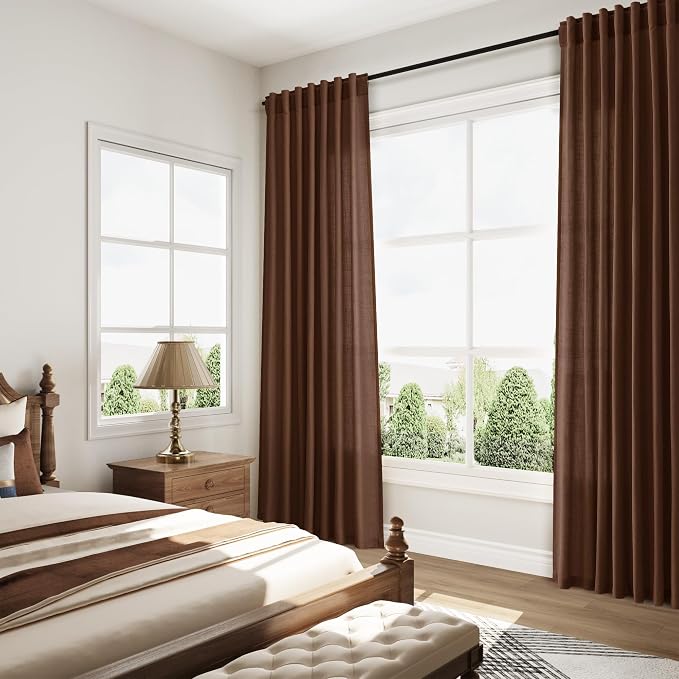 Mocha Brown Curtains 84 Inches Long - Image 7